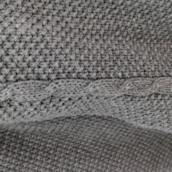 Jeanne Pierre Size L Gray Cowl Neck Sweater - Picture 4 of 7